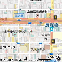 大阪府大阪市中央区東心斎橋1丁目9-12周辺の地図