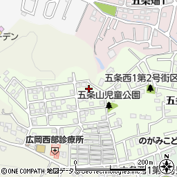 奈良県奈良市五条西2丁目2周辺の地図
