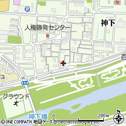 岡山県岡山市中区神下318周辺の地図