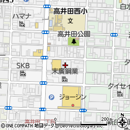 大阪府東大阪市高井田本通4丁目4周辺の地図