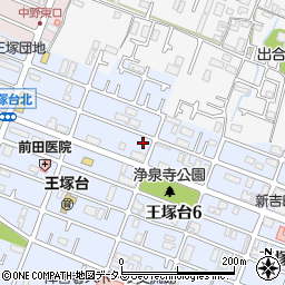 兵庫県神戸市西区王塚台5丁目90周辺の地図