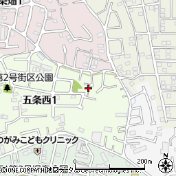 奈良県奈良市五条西1丁目11-16周辺の地図