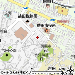 島根県益田市元町1周辺の地図