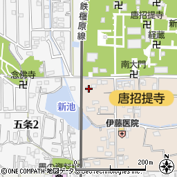 奈良県奈良市五条町16-2周辺の地図