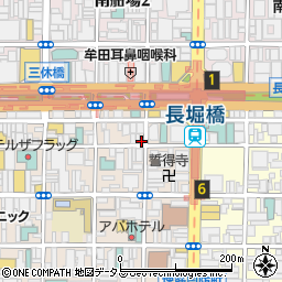 大阪府大阪市中央区東心斎橋1丁目9-5周辺の地図
