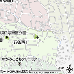 奈良県奈良市五条西1丁目13周辺の地図