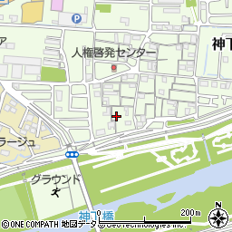 岡山県岡山市中区神下309周辺の地図