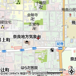 奈良県奈良市西紀寺町28周辺の地図