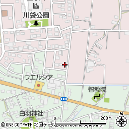 静岡県磐田市川袋2002-15周辺の地図