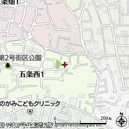 奈良県奈良市五条西1丁目11-15周辺の地図