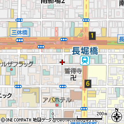 大阪府大阪市中央区東心斎橋1丁目9-4周辺の地図