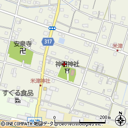 静岡県浜松市中央区米津町1605周辺の地図