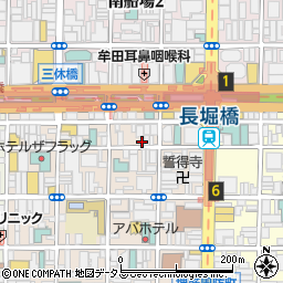 大阪府大阪市中央区東心斎橋1丁目9-7周辺の地図