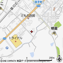 島根県益田市須子町周辺の地図
