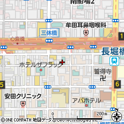 相鉄フレッサイン大阪心斎橋周辺の地図