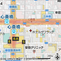 298心斎橋店周辺の地図