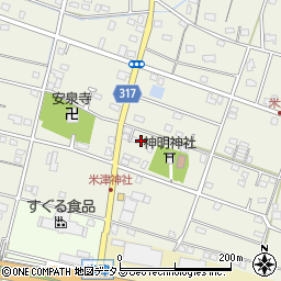 静岡県浜松市中央区米津町1600周辺の地図