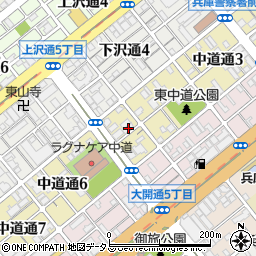 法華宗　感應寺周辺の地図