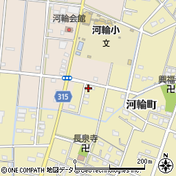 静岡県浜松市中央区河輪町571周辺の地図