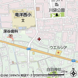静岡県磐田市川袋2000-20周辺の地図