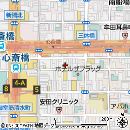 ＤＡＩＨＡＴＳＵ　心斎橋角座周辺の地図