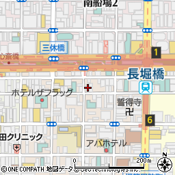 大阪府大阪市中央区東心斎橋1丁目9-13周辺の地図