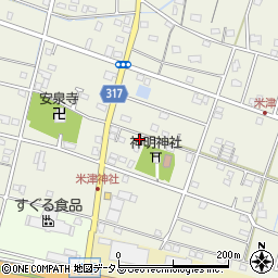 静岡県浜松市中央区米津町1602周辺の地図