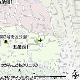 奈良県奈良市五条西1丁目11-4周辺の地図
