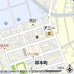 静岡県浜松市中央区卸本町周辺の地図
