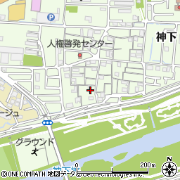 岡山県岡山市中区神下302周辺の地図