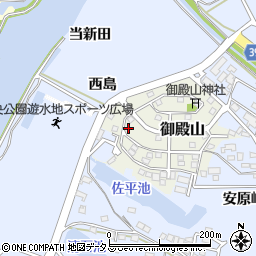 愛知県田原市御殿山103周辺の地図