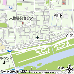 岡山県岡山市中区神下399周辺の地図