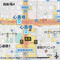 大阪府大阪市中央区心斎橋筋1丁目9周辺の地図