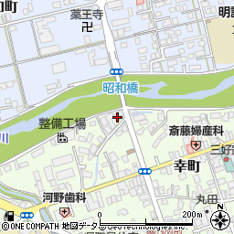 島根県益田市幸町2-33周辺の地図