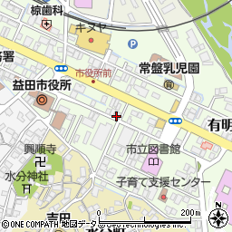 島根県益田市常盤町周辺の地図