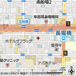 大阪府大阪市中央区東心斎橋1丁目9-14周辺の地図