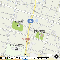 静岡県浜松市中央区米津町1595周辺の地図