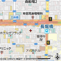 大阪府大阪市中央区東心斎橋1丁目9周辺の地図