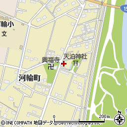 静岡県浜松市中央区河輪町382周辺の地図