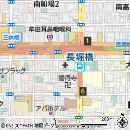 ベストウェスタンホテルフィーノ大阪心斎橋周辺の地図