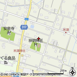 静岡県浜松市中央区米津町1652周辺の地図