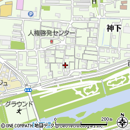 岡山県岡山市中区神下319周辺の地図