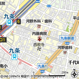 医療法人 仁生会 内藤病院周辺の地図