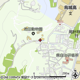 池田動物園動物病院周辺の地図