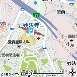 リパーク妙法寺駅前駐車場周辺の地図