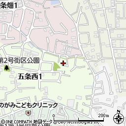 奈良県奈良市五条西1丁目11-14周辺の地図
