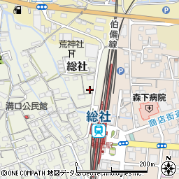 岡山県総社市総社31-1周辺の地図