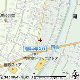 静岡県磐田市岡899-1周辺の地図