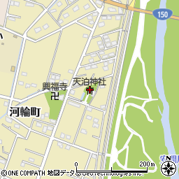 静岡県浜松市中央区河輪町381周辺の地図