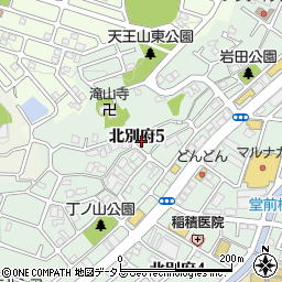 兵庫県神戸市西区北別府5丁目22-7周辺の地図